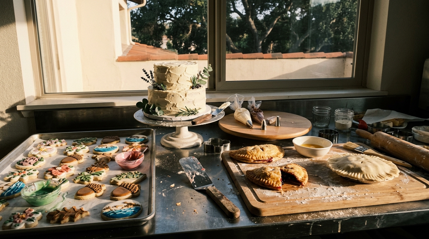Autumn cookies — Lavender cake